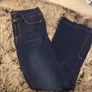 DEAR JOHN DARK OPEN FLARE BOOTCUT JEANS 29